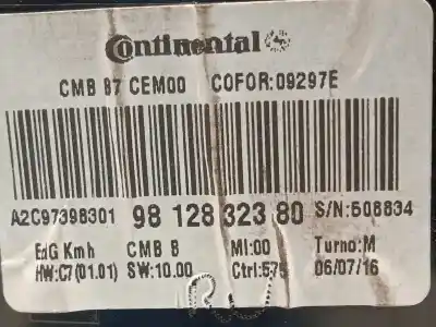 Peça sobressalente para automóvel em segunda mão quadrante por citroen c4 lim. feel edition referências oem iam 9812832380 a2c97398301 