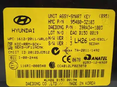 Pezzo di ricambio per auto di seconda mano modulo elettronico per hyundai i40 style riferimenti oem iam 954803z103  