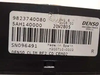 Автозапчасти б/у климат-контроль за citroen c-elysee (dd_) 1.5 bluehdi 100 ссылки oem iam 9823740080  