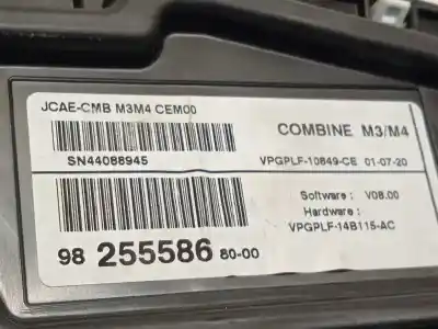 Автозапчастина б/у панель інструментів для citroen c-elysee (dd_) 1.5 bluehdi 100 посилання на oem iam 9825558680  