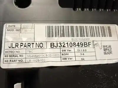 Second-hand car spare part dashboard for land rover evoque dynamic oem iam references bj3210849bf  lr034161