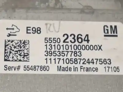 Автозапчастина б/у ебу контролер двигуна для opel corsa e business посилання на oem iam 55502364 395357783 