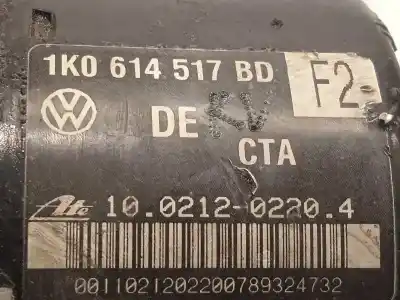 Pièce détachée automobile d'occasion abs (système anti-blocage des roues) pour audi a3 (8p) 1.4 16v tfsi références oem iam 1k0614517bd 10021202204 1k0907379ad