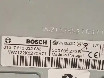 Recambio de automóvil de segunda mano de sistema navegacion gps para volkswagen polo (6r1) gti referencias oem iam 3c0035270b  