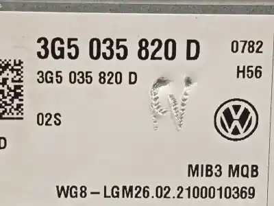 Recambio de automóvil de segunda mano de sistema navegacion gps para volkswagen t-cross 1.0 tsi referencias oem iam 3g5035820d  