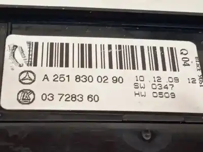 Recambio de automóvil de segunda mano de mando elevalunas delantero izquierdo para mercedes clase m (w164) ml 350 blutec 4-matic (164.124) referencias oem iam a2518300290 a2518300290905 