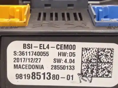 Автозапчасти б/у блок реле/предохранителей за citroen c4 picasso feel ссылки oem iam 9819851380 1663368880 28550133
