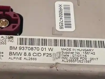 İkinci el araba yedek parçası çok fonksiyonlu ekran için bmw x3 (f25) sdrive 18 d oem iam referansları 9370870 65509370870 