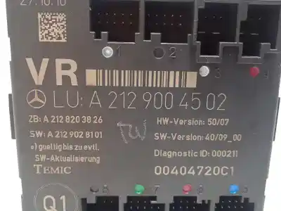 Автозапчасти б/у блок управления комфортом за mercedes-benz clase e (w212) lim. 250 cdi blueefficiency (212.003) ссылки oem iam a2129004502 2129004502 