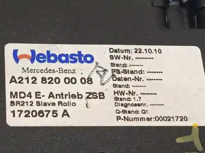 Автозапчасти б/у электродвигатель крыши за mercedes-benz clase e (w212) lim. 250 cdi blueefficiency (212.003) ссылки oem iam a2128200008 2128200008 