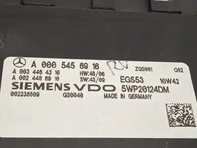 Автозапчастина б/у блок управління акпп для mercedes-benz clase e (w212) lim. 250 cdi blueefficiency (212.003) посилання на oem iam a0005456916 0005456916 5wp20124dm