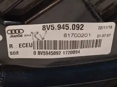 Recambio de automóvil de segunda mano de piloto trasero derecho para audi a3 sedán (8vm) * referencias oem iam 8v5945092 81700201 