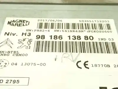 Second-hand car spare part electronic module for peugeot 308 style oem iam references 9818613880  1617859380