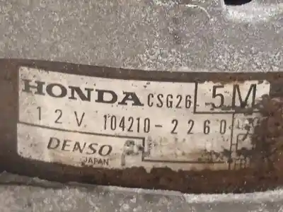 Piesă de schimb auto la mâna a doua alternator pentru honda accord berlina (cu) 2.2 dtec cat referințe oem iam 1042102260 csg26 31100rl0g01