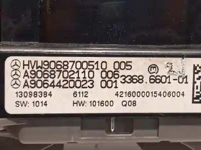 Автозапчасти б/у многофункциональное управление за volkswagen crafter combi (2e) combi 35 batalla larga con techo alto ссылки oem iam 9068700510 a9068702110 a9064420023