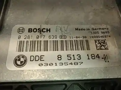 Автозапчасти б/у блок управления двигателем за bmw x3 (f25) xdrive 20 d ссылки oem iam 8513184 0281017639 13618513184