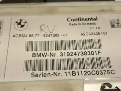 Автозапчастина б/у блок управління подушками безпеки для bmw x3 (f25) xdrive 20 d посилання на oem iam 65779247383 a2c53426443 