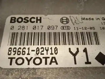 Автозапчастина б/у ебу контролер двигуна для toyota auris active посилання на oem iam 8966102y10 0281017097 