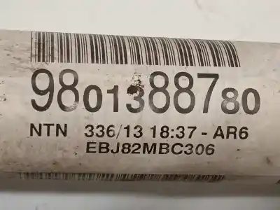 Second-hand car spare part front right transmission for citroen c3 collection oem iam references 9801388780  
