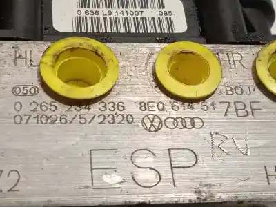 Peça sobressalente para automóvel em segunda mão abs por audi a4 avant (8e) 2.0 tdi referências oem iam 8e0614517bf 0265234336 8e0910517h
