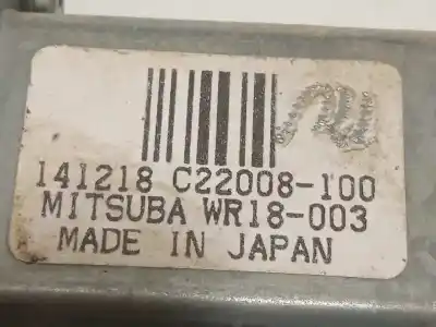 Second-hand car spare part passenger side right window regulator for nissan pulsar (c13) acenta oem iam references 807003zl0b  