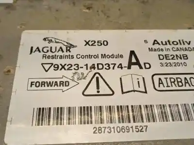 Автозапчасти б/у блок управления подушками безопасности за jaguar xf 5.0 v8 xfr kompressor ссылки oem iam 9x2314d374ad c2z16639 