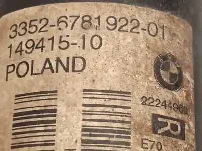 Автозапчастина б/у правий задній амортизатор для bmw x5 (e70) xdrive30d посилання на oem iam 33526781922 6781922 