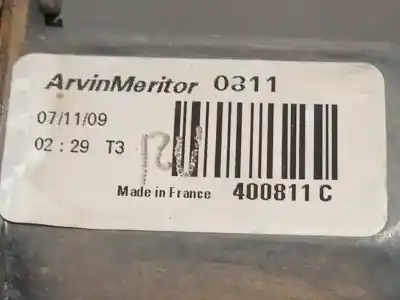 Second-hand car spare part rear left window regulator for renault grand modus 1.5 dci diesel cat 86 cv / 63 kw oem iam references 118257 400811c 