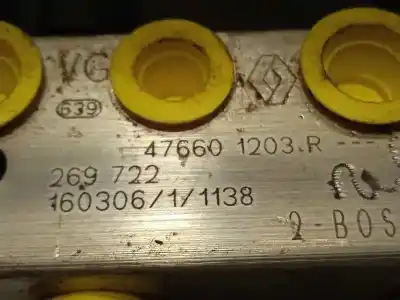 Peça sobressalente para automóvel em segunda mão abs por renault captur i (j5_, h5_) 1.5 dci 90 referências oem iam 476601203r 269722 0265956403