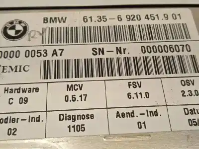 Pezzo di ricambio per auto di seconda mano modulo elettronico per bmw serie 7 (e65/e66) 745i riferimenti oem iam 61356920451  