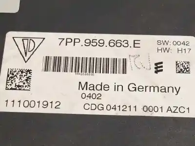 Second-hand car spare part electronic module for porsche panamera 4 s oem iam references 7pp959663e 111001912 