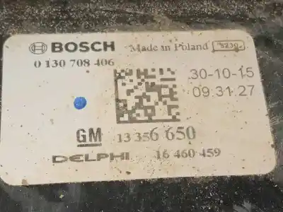 Автозапчастина б/у електро вентилятор для opel astra k (b16) 1.6 cdti (68) посилання на oem iam 13356650 0130708406 39012567