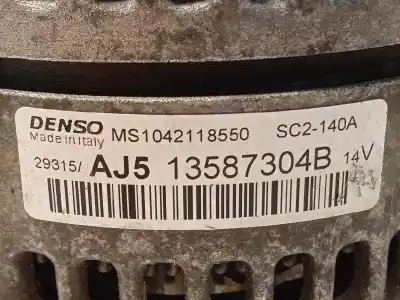 Автозапчастина б/у генератор для opel astra k (b16) 1.6 cdti (68) посилання на oem iam 13587304 1042118550 