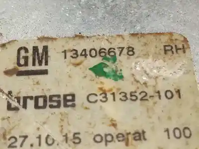 Автозапчасти б/у задний правый стеклорегулятор за opel astra k (b16) 1.6 cdti (68) ссылки oem iam 13406678  