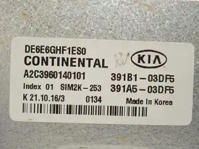 Автозапчасти б/у блок управления двигателем за kia niro i (de) 1.6 gdi hybrid ссылки oem iam 391a503df5 a2c3960140101 391b103df5