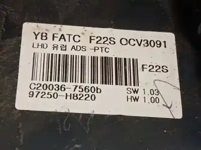 Second-hand car spare part climate control for kia rio (yb) 1.2 cat oem iam references 97250h8220 97250h8220sa1 