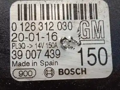 Автозапчастина б/у генератор для opel corsa e (x15) 1.3 cdti (08 68) посилання на oem iam 39007439 0126312030 
