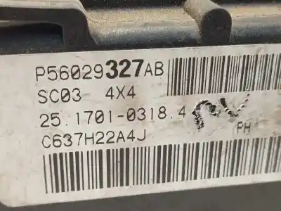 Peça sobressalente para automóvel em segunda mão centralina esp por jeep compass limited referências oem iam p56029327ab  