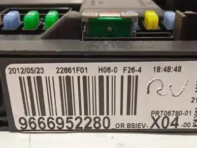 Second-hand car spare part fuse box unit for citroen c3 tonic oem iam references 9666952280  1663371380