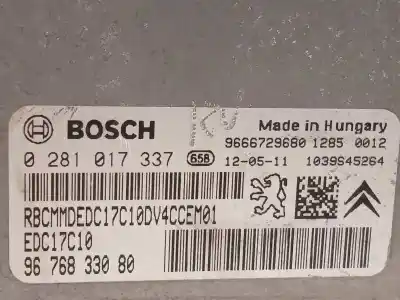 Автозапчасти б/у блок управления двигателем за citroen c3 tonic ссылки oem iam 9676833080 0281017337 9666729680