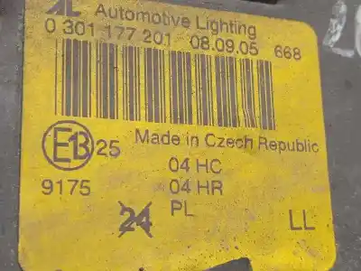 Second-hand car spare part left headlight for bmw serie 3 touring (e46) 320d oem iam references 0301177201  