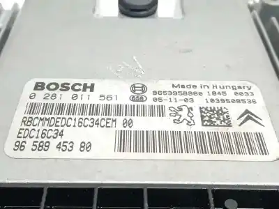 Автозапчастина б/у ебу контролер двигуна для citroen c5 break sx посилання на oem iam 9658945380 0281011561 