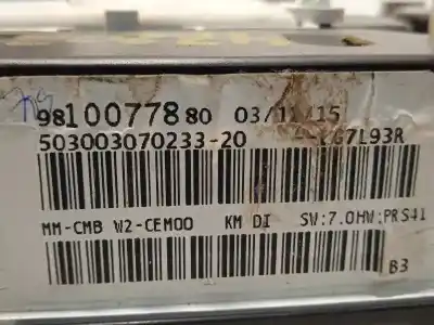 Peça sobressalente para automóvel em segunda mão quadrante por peugeot 508 allure referências oem iam 9810077880 503003070233 9808555980