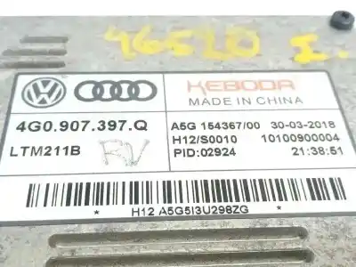Second-hand car spare part xenon headlights control unit  for audi q3 (8ug) sport edition oem iam references 4g0907397q  