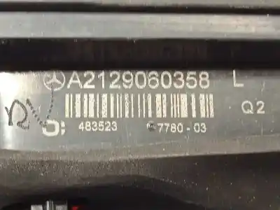Автозапчастина б/у внутрішній лівий задній ліхар для mercedes-benz clase e (w212) lim. 250 cdi blueefficiency (212.003) посилання на oem iam a2129060358 2129060358 