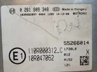 Tweedehands auto-onderdeel ecu motorcontroller voor fiat doblo 1.4 16v turbo oem iam-referenties 55266014 0261s09348 