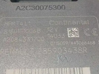 Second-hand car spare part ignition switch for renault clio iv authentique oem iam references 285903438r a2c84331700 a2c30075300