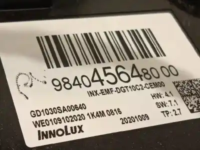 Second-hand car spare part multifunction display for citroen c4 iii 1.2 oem iam references 9840456480  9834063280