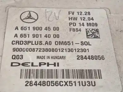 Автозапчасти б/у блок управления двигателем за mercedes-benz clase c (w205) familiar c 220 t cdi bluetec edition 1 (205.204) ссылки oem iam a6519004500 a6519014000 