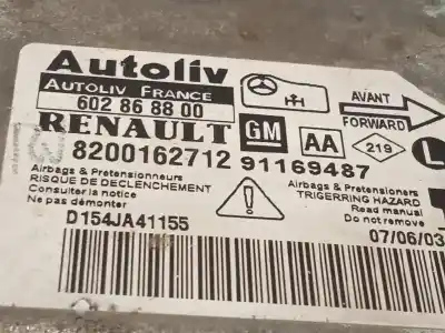 Recambio de automóvil de segunda mano de centralita airbag para renault trafic combi (ab 4.01) 1.9 diesel referencias oem iam 8200162712 91169487 602868800